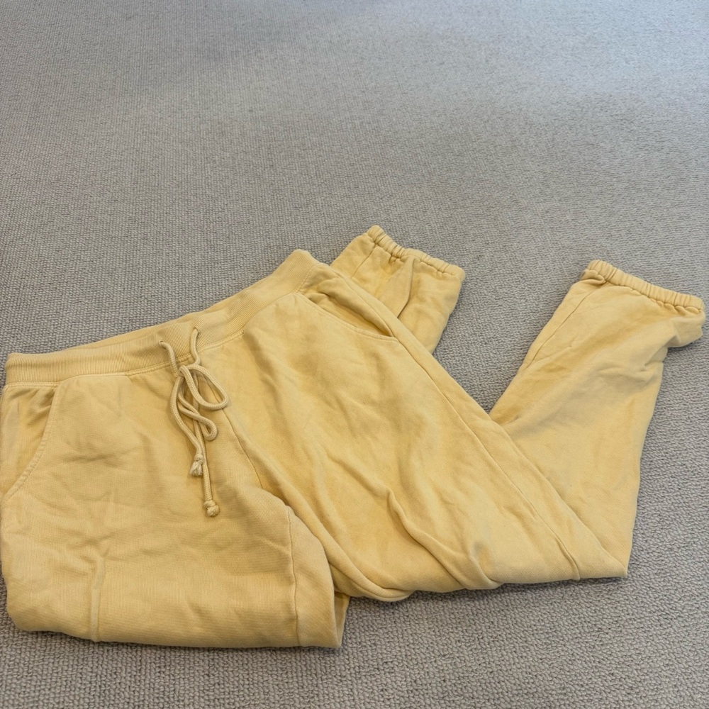 Cozy butter yellow lounge pants